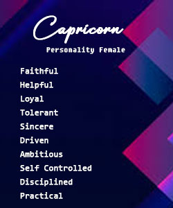 capricorn personality female