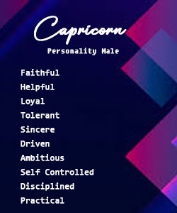 capricorn personality male